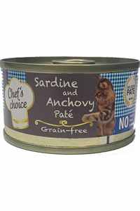 Chefs Choice Tahılsız Sardalya ve Hamsili Yetişkin Kedi Konservesi 80gr