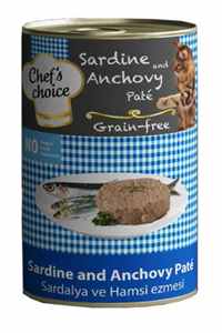 Chefs Choice Tahılsız Sardalya ve Hamsili Yetişkin Kedi Konservesi 400gr