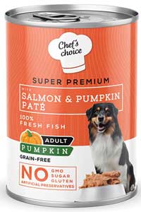 CHEFS CHOICE - Chefs Choice Somon Balıklı Ve Balkabaklı Kıyılmış Yetişkin Köpek Konservesi 400gr