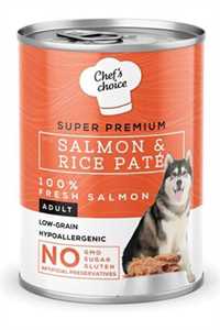 CHEFS CHOICE - Chef's Choice Somonlu ve Pirinçli Yetişkin Köpek Konservesi 400gr