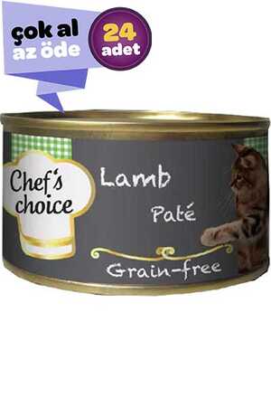 Chefs Choice Tahılsız Kuzu Etli Yetişkin Kedi Konservesi 24x80gr (24lü)