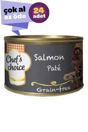 Chefs Choice Tahılsız Somonlu Yetişkin Kedi Konservesi 24x80gr (24lü)