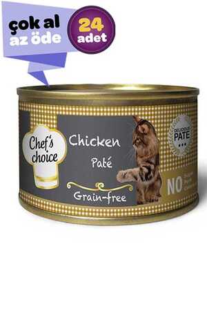 Chefs Choice Tahılsız Tavuk Etli Yetişkin Kedi Konservesi 24x85gr (24lü)