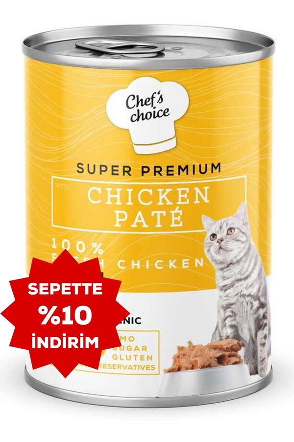 Chefs Choice Tahılsız Tavuklu Ezme Yetişkin Kedi Konservesi 400gr