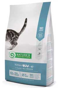NATURE'S PROTECTION - Nature's Protection Tahılsız Kümes Hayvanı ve Karidesli Yavru Kedi Maması 2kg