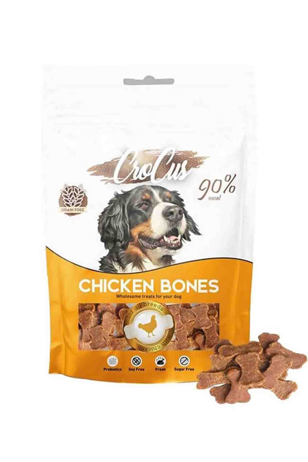 Crocus Bones Tavuklu Tahılsız Köpek Ödülü 80gr