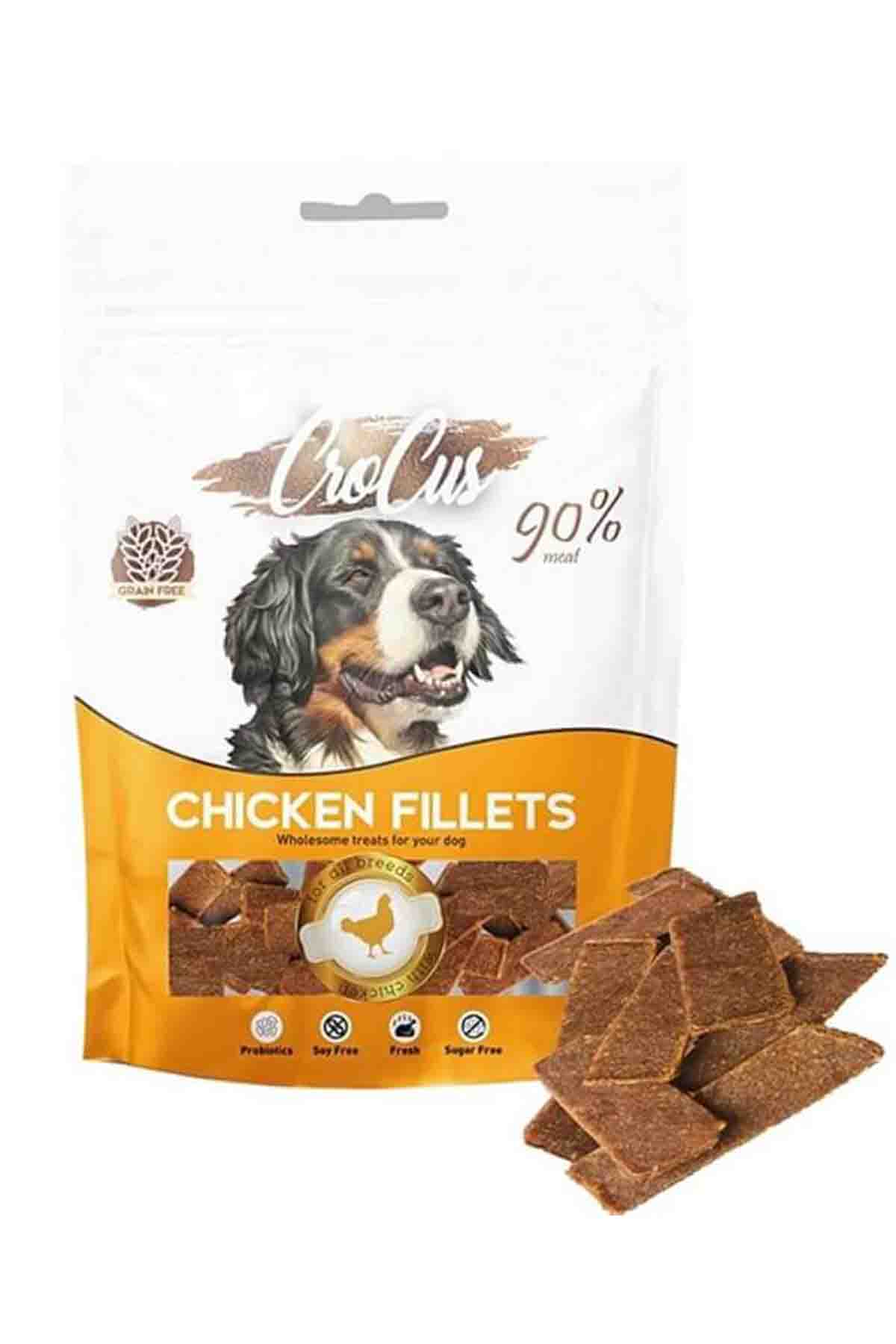 Crocus Fillets Tavuklu Tahılsız Köpek Ödülü 80gr