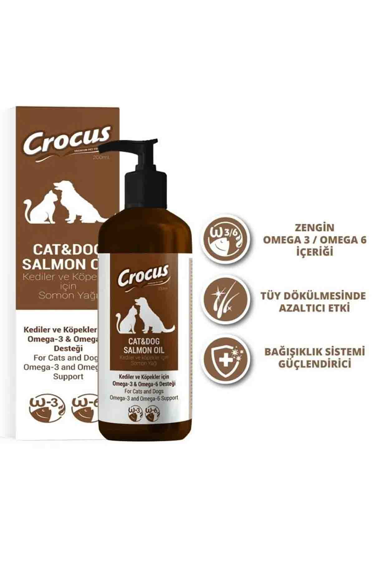 Crocus Kedi Köpek Somon Yağı 200ml