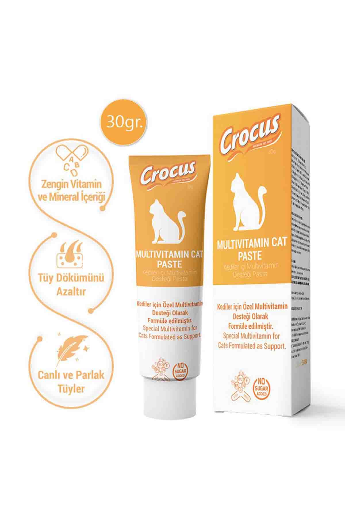 Crocus Kedi Multivitamin Macun 30gr