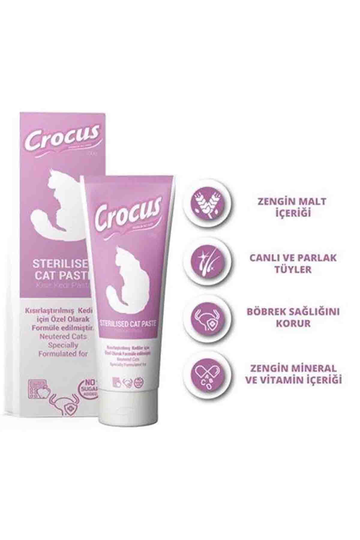 Crocus Kısırlaştırılmış Kedi Macunu 100gr