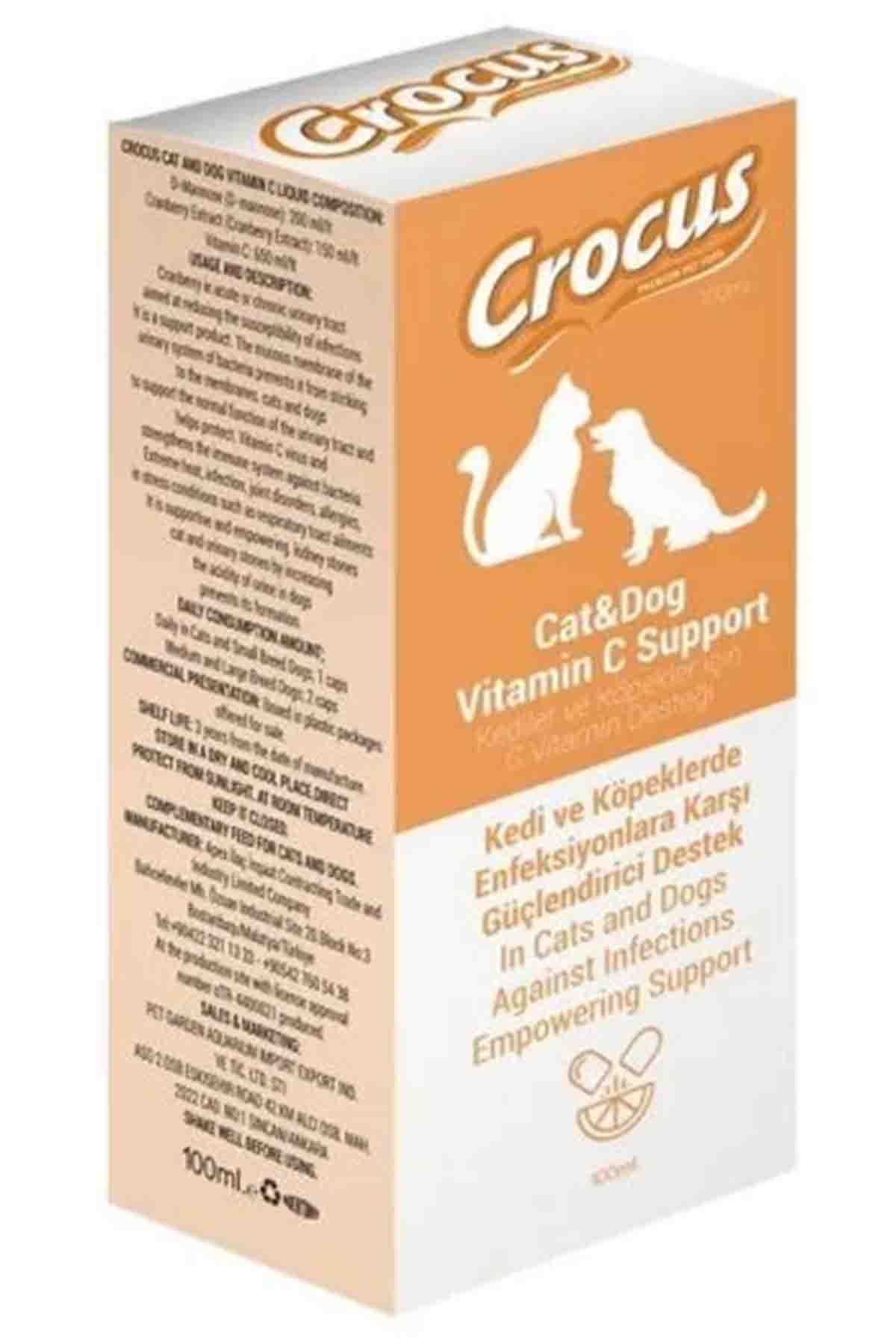 Crocus Kedi&Köpek Vitamin C Destek 100ml