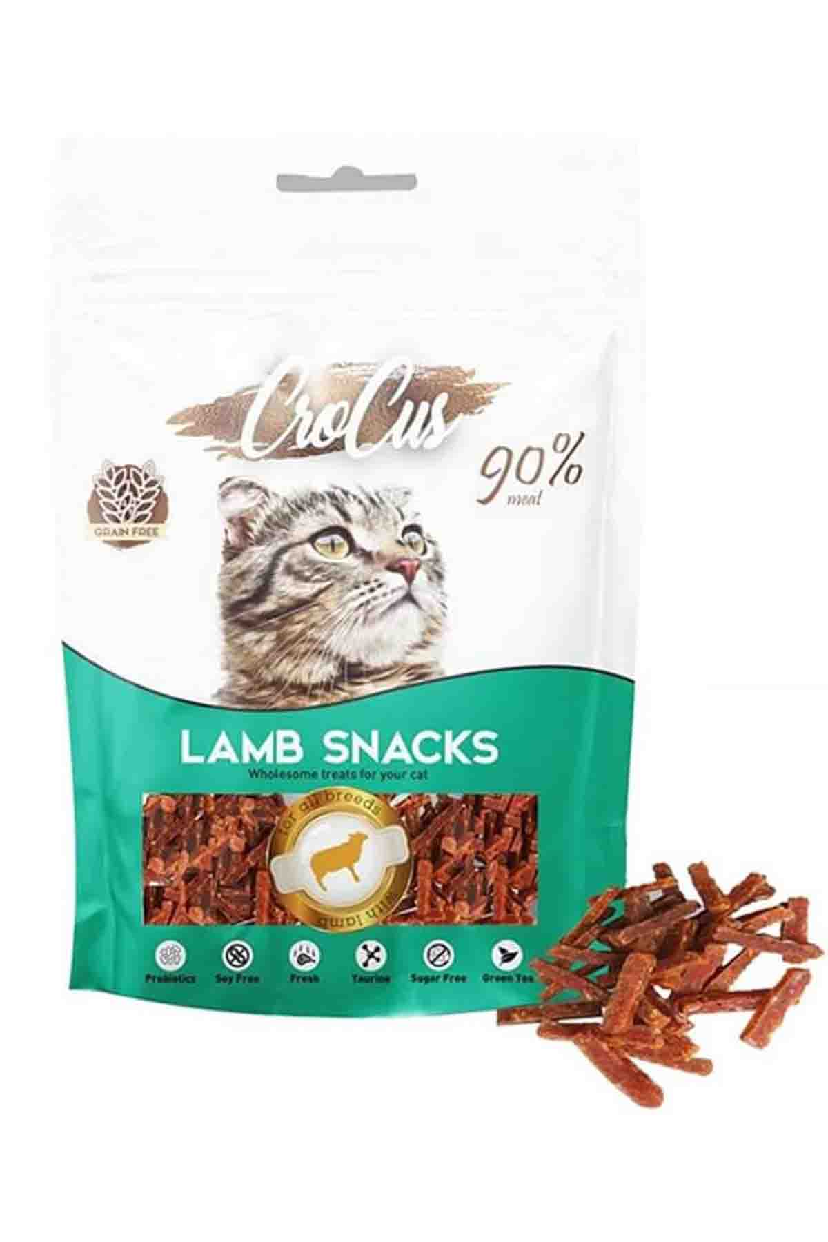 Crocus Snack Kuzulu Tahılsız Kedi Ödülü 80 Gr