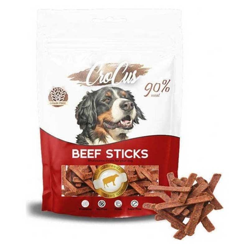 Crocus Sticks Biftekli Tahılsız Köpek Ödülü 80gr