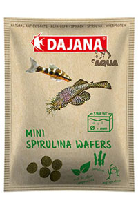 DAJANA - Dajana Mini Spirulina Wafers Akvaryum Balık Yemi 80Ml 10 Gr