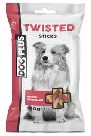 DOG PLUS - Dog Plus Twisted Sticks Burgu Çubuk Köpek Ödülü 100gr