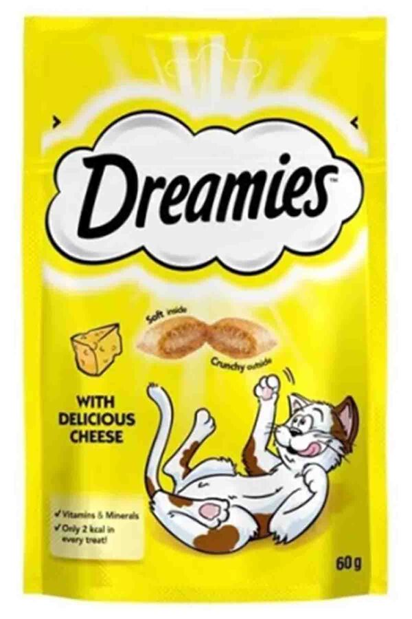 Dreamies İç Dolgulu Peynirli Kedi Ödül Bisküvisi 60gr