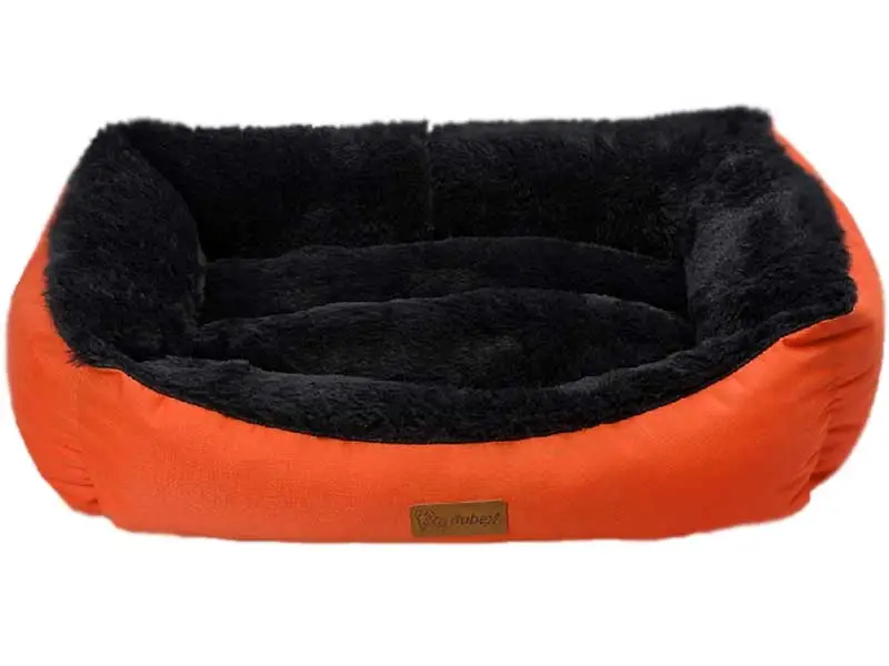 Dubex JellyBean Kedi ve Köpek Yatağı 62x44x22cm (M) Turuncu Siyah