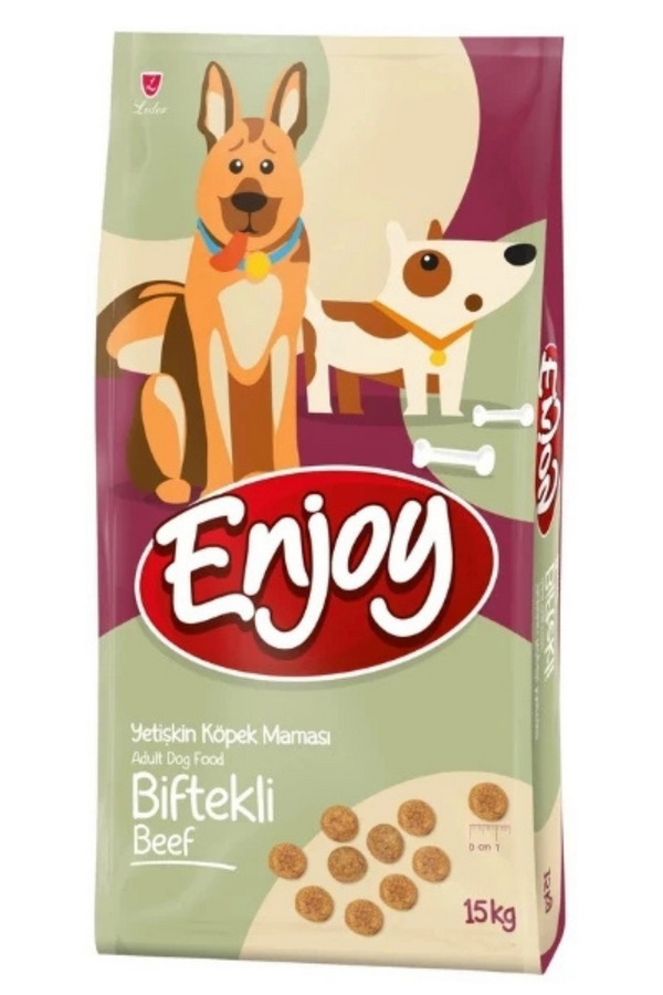 Enjoy Biftekli Yetişkin Köpek Maması 15kg