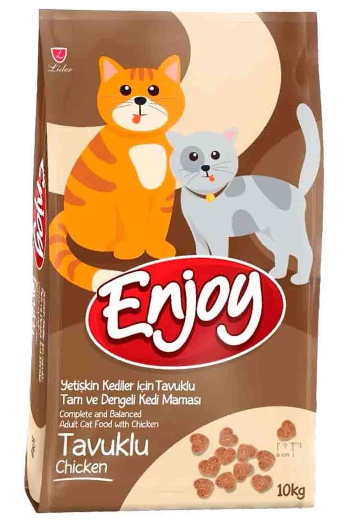 Enjoy Tavuklu Yetişkin Kedi Maması 10 Kg