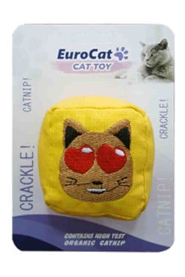 EuroCat Kedi Suratlı Küp Kedi Oyuncağı 