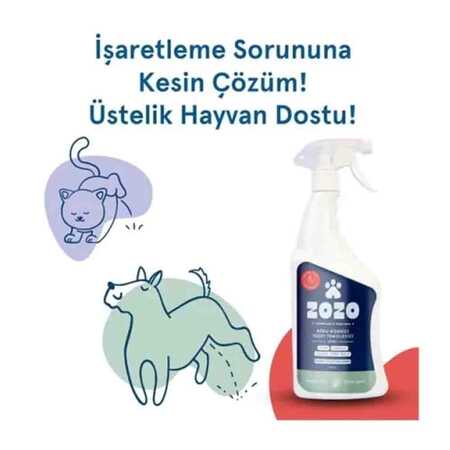 Zozo Hipoalerjenik Evcil Hayvan Koku & Leke Giderici Sprey 750ml - Thumbnail