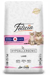 FELICIA - Felicia Düşük Tahıllı Hipoalerjenik Kuzu Etli Yavru Kedi Maması 12kg