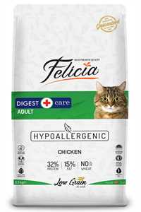 FELICIA - Felicia Düşük Tahıllı Hipoalerjenik Tavuklu Yetişkin Kedi Maması 12kg