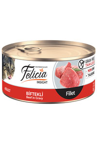 FELICIA - Felicia Biftekli Yetişkin Fileto Kedi Konservesi 85gr