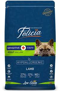 FELICIA - Felicia Düşük Tahıllı Hipoalerjenik Kuzu Etli Küçük Irk Yetişkin Köpek Maması 3kg
