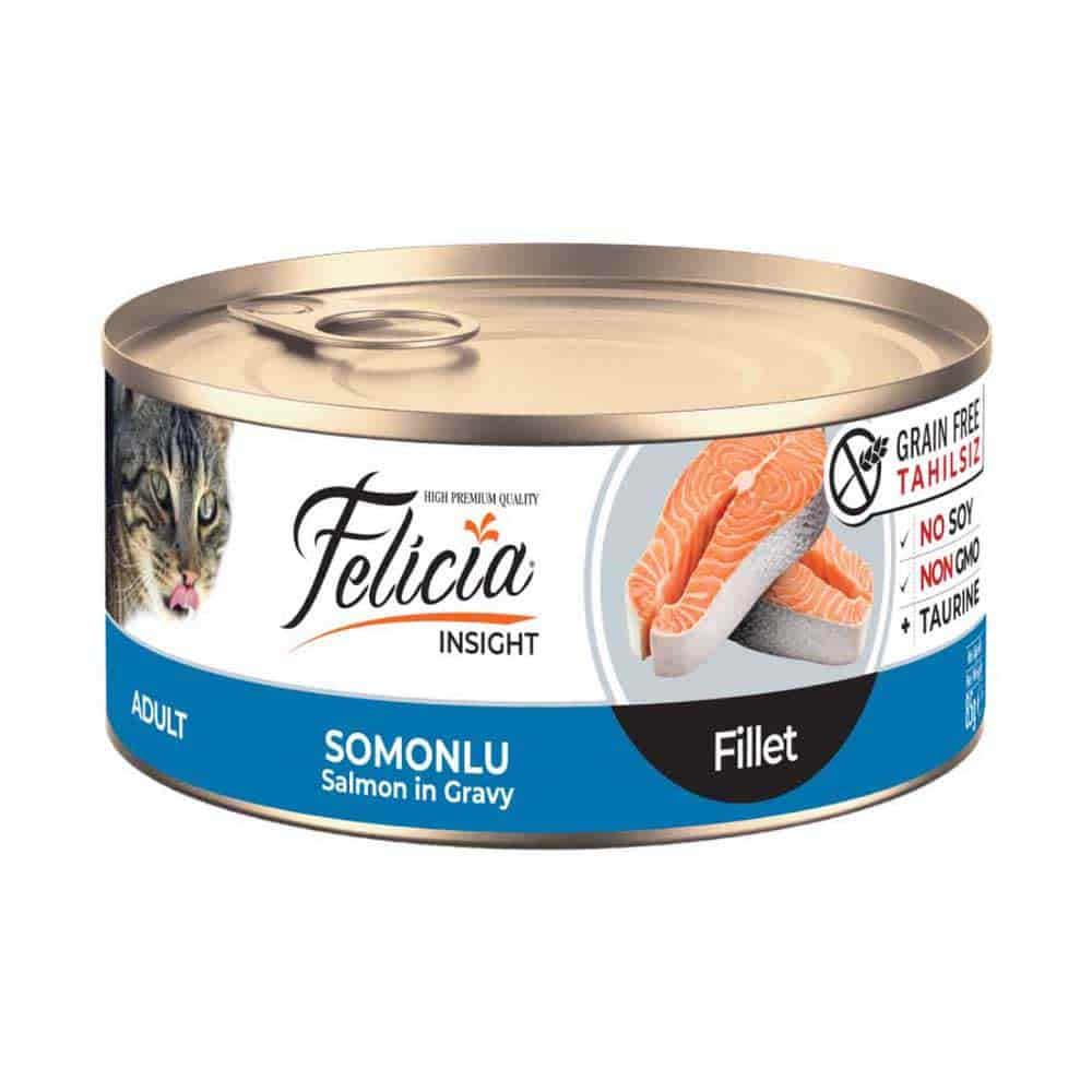 Felicia Somonlu Yetişkin Fileto Kedi Konservesi 85 Gr