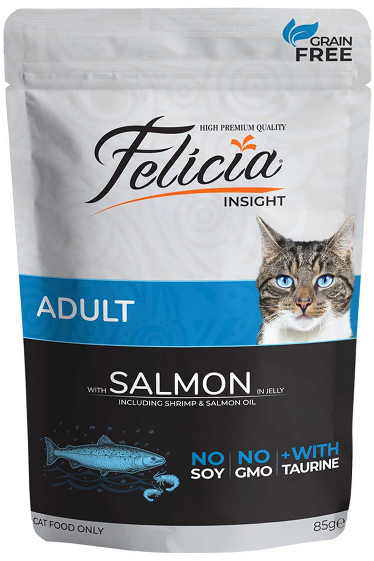 Felicia Tahılsız Somonlu Yetişkin Kedi Konservesi 85gr