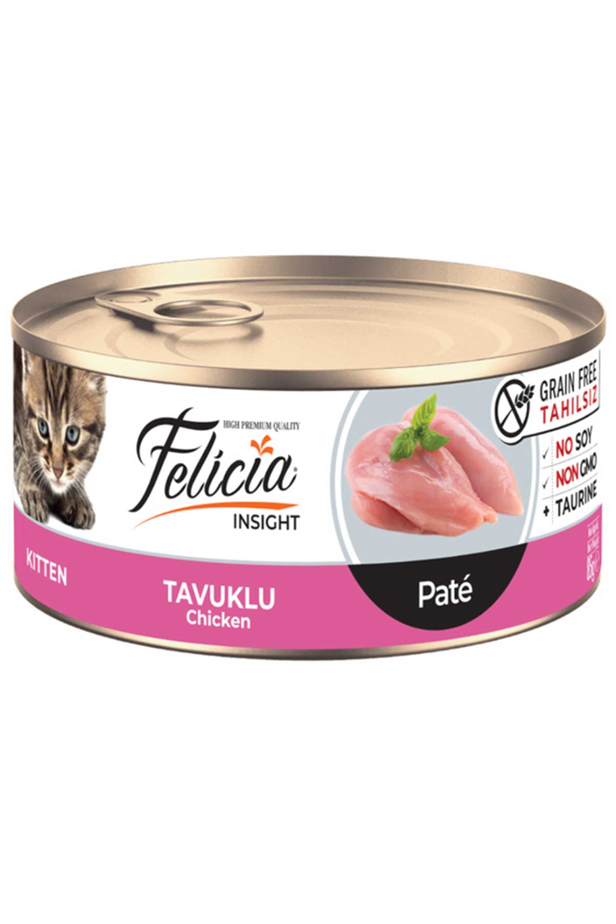 Felicia Yavru Tavuklu Yaş Kedi Maması 85gr