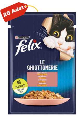 Felix Somonlu Yetişkin Kedi Konservesi 26x85gr 26lı - Thumbnail
