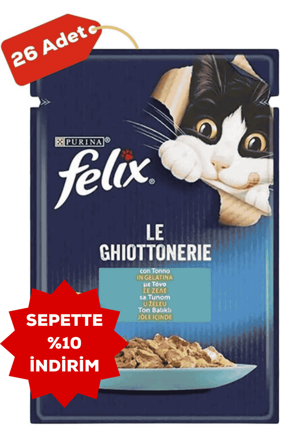 Felix Somonlu Yetişkin Kedi Konservesi 26x85gr 26lı