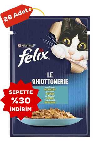 Felix Ton Balıklı Yetişkin Kedi Konservesi 26x85gr 26lı - Thumbnail