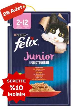 FELIX - Felix Sığır Etli Yavru Kedi Konservesi 26x85gr 26lı