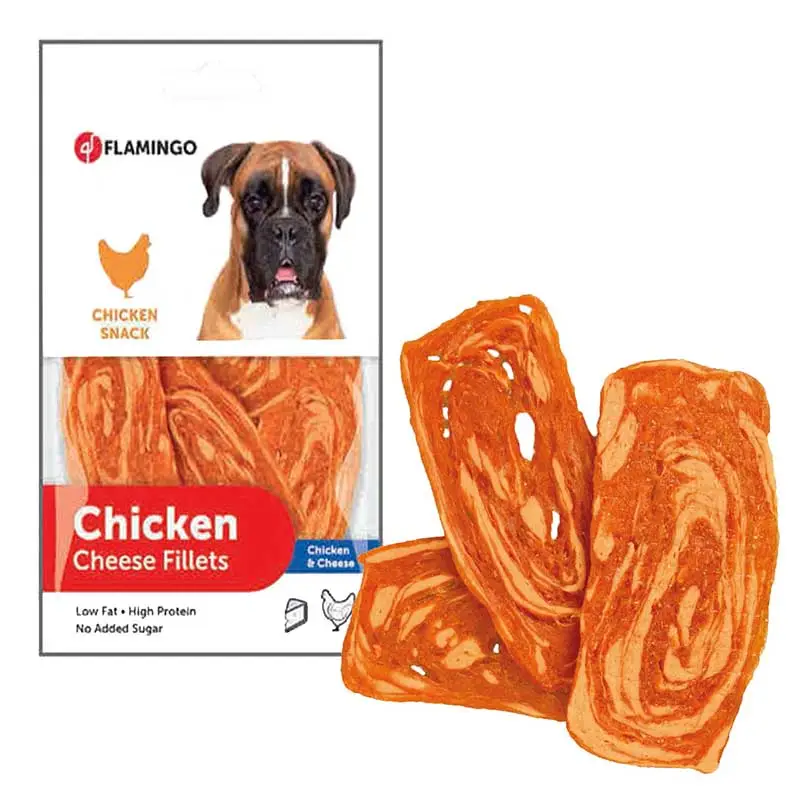 Flamingo Chicken Cheese Tavuk Ve Peynirli Fileto Köpek Ödülü 85gr