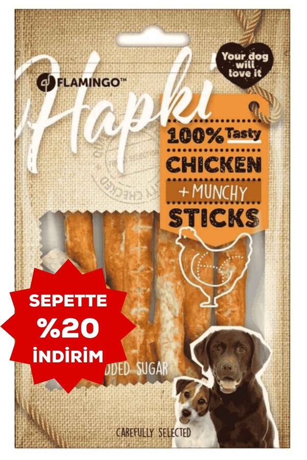Flamingo Chicken Et Sargılı Muncy Köpek Ödül Maması 80gr