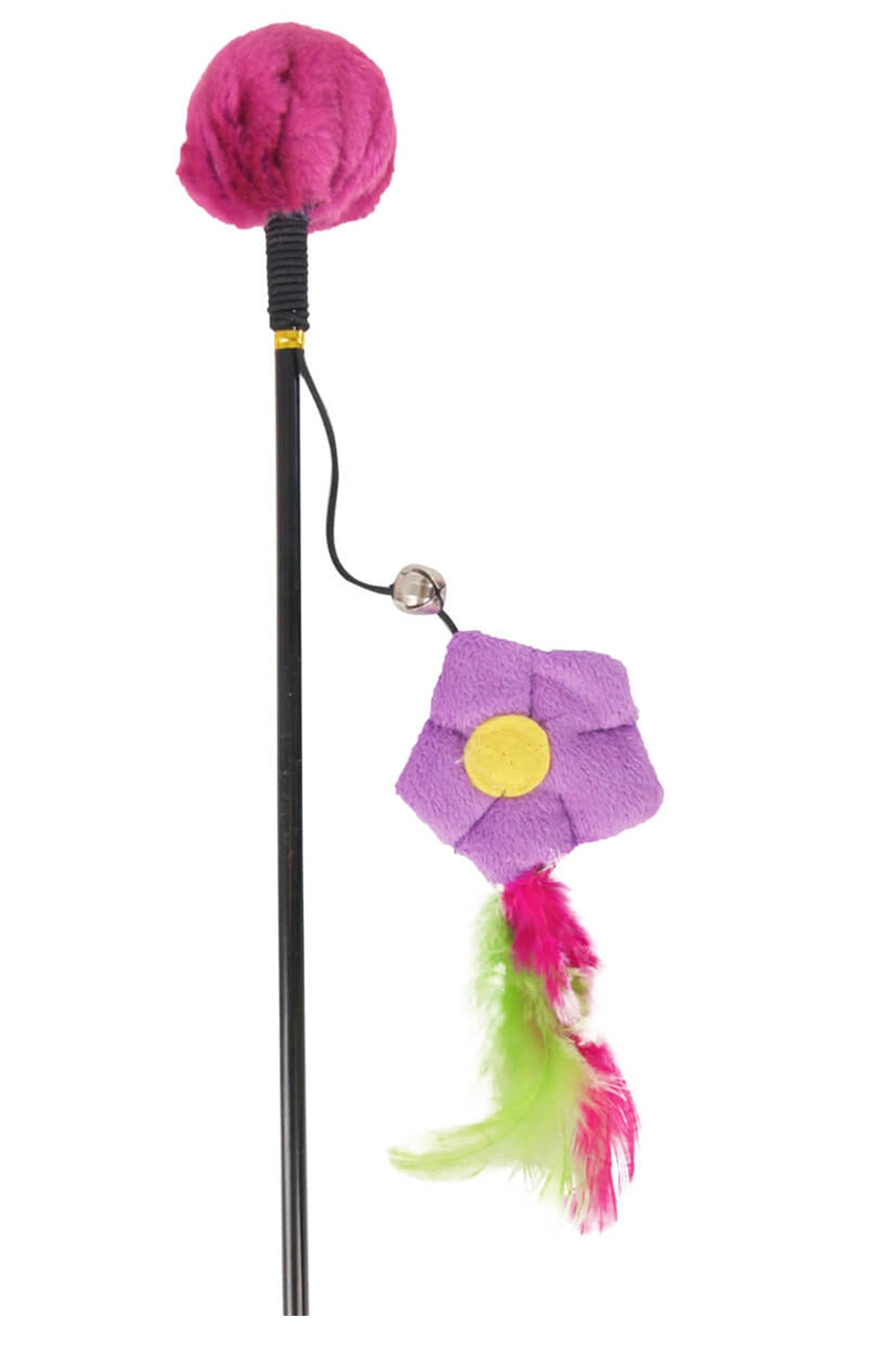Flamingo Çiçekli Kedi Oltası 53cm