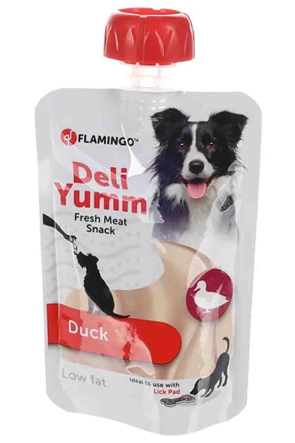 Flamingo Deli Yumm Ördekli Taze Sıvı Köpek Ödül Maması 90gr