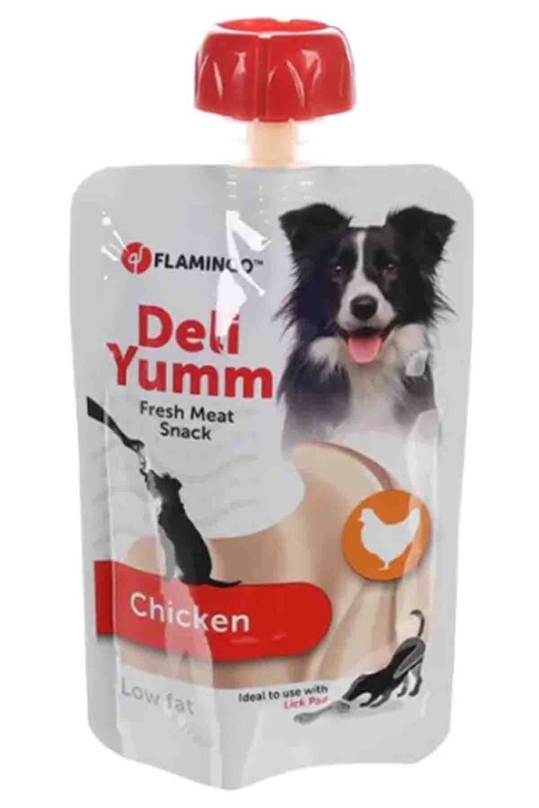 Flamingo Deli Yumm Tavuklu Taze Sıvı Köpek Ödül Maması 90gr