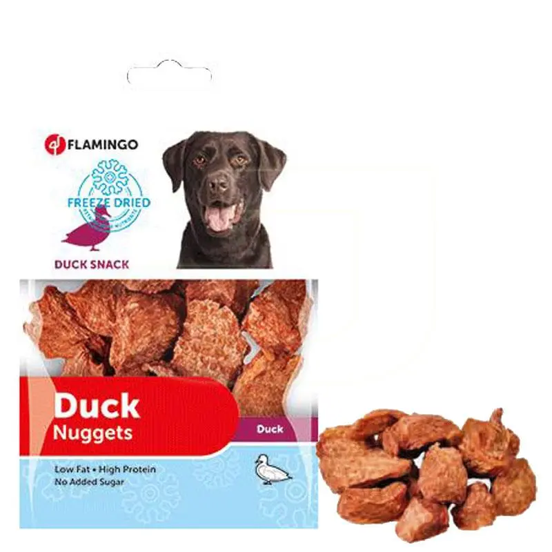 Flamingo Freeze Dried Nuggets Ördekli Dondurulmuş Köpek Ödülü 70gr