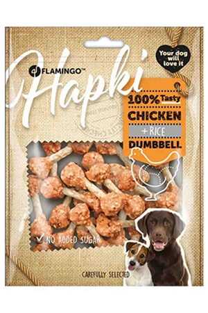 FLAMINGO - Flamingo Hapki Tavuk ve Pirinçli Dumbell Köpek Ödül Maması 150gr