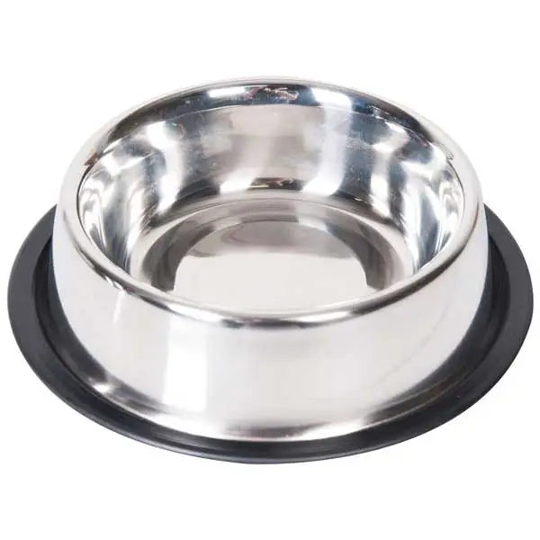 Flamingo Kaydırmaz Tabanlı Çelik Köpek Mama Su Kabı 470ml