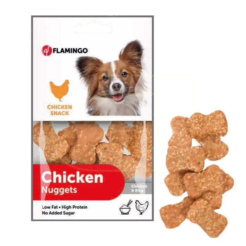 FLAMINGO - Flamingo Nuggets Tavuklu Ve Pirinçli Köpek Ödül Maması 85gr