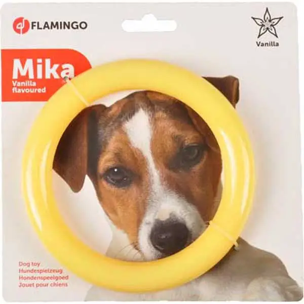 Flamingo Vanilya Halka Köpek Oyuncağı 14cm