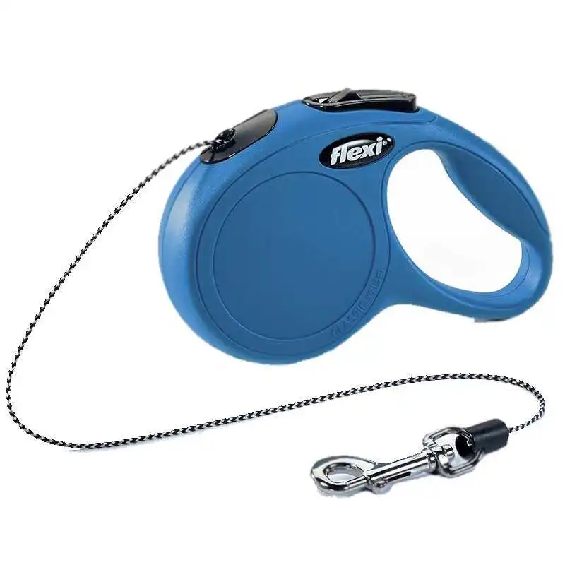 Flexi New Classic Otomatik İp Köpek Gezdirme Kayışı 3mt (XS) Mavi