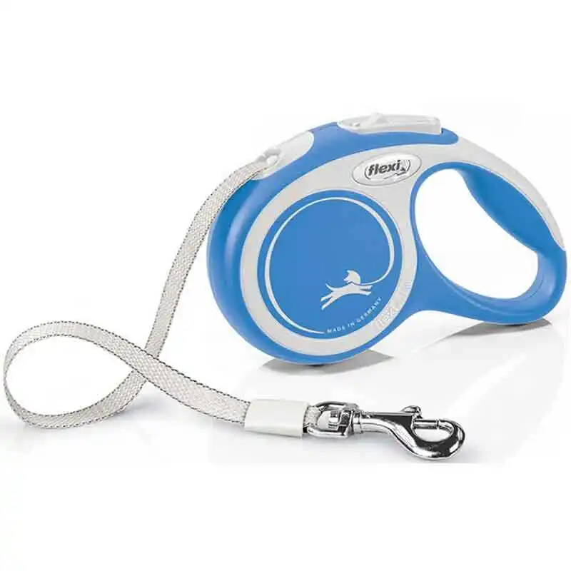 Flexi New Comfort Otomatik Şerit Köpek Gezdirme Kayışı 5mt (L) Mavi