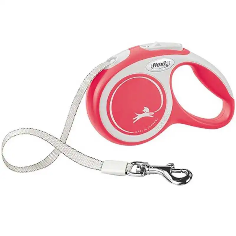 Flexi New Comfort Otomatik Şerit Köpek Gezdirme Kayışı 5mt (L) Kırmızı