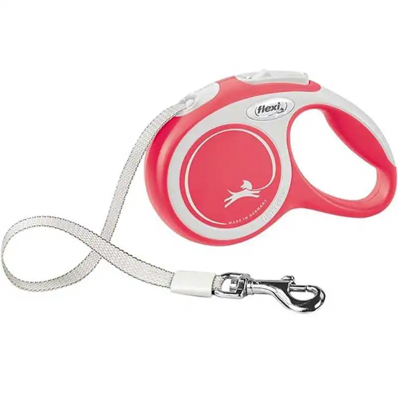 Flexi New Comfort Otomatik Şerit Köpek Gezdirme Kayışı 5mt (M) Kırmızı